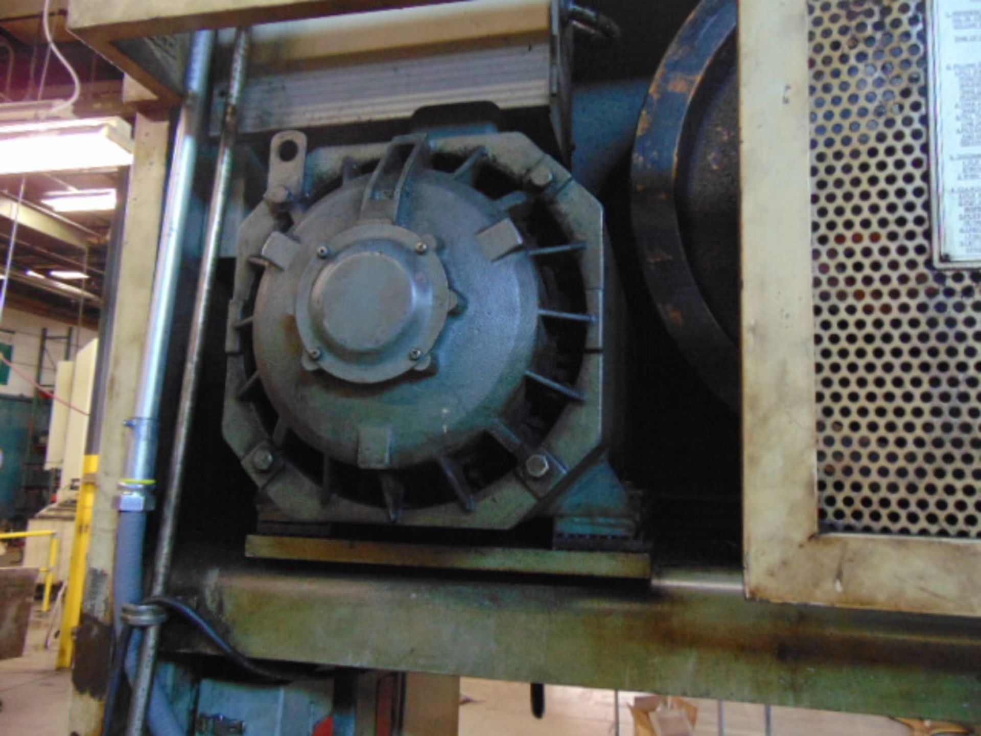 DOUBLE CRANK GAP PRESS, AIDA 121 U.S. TONS MDL. NC2-110(1), 4.33” slide stroke, 50-100 SPM, 13.7” - Image 9 of 12