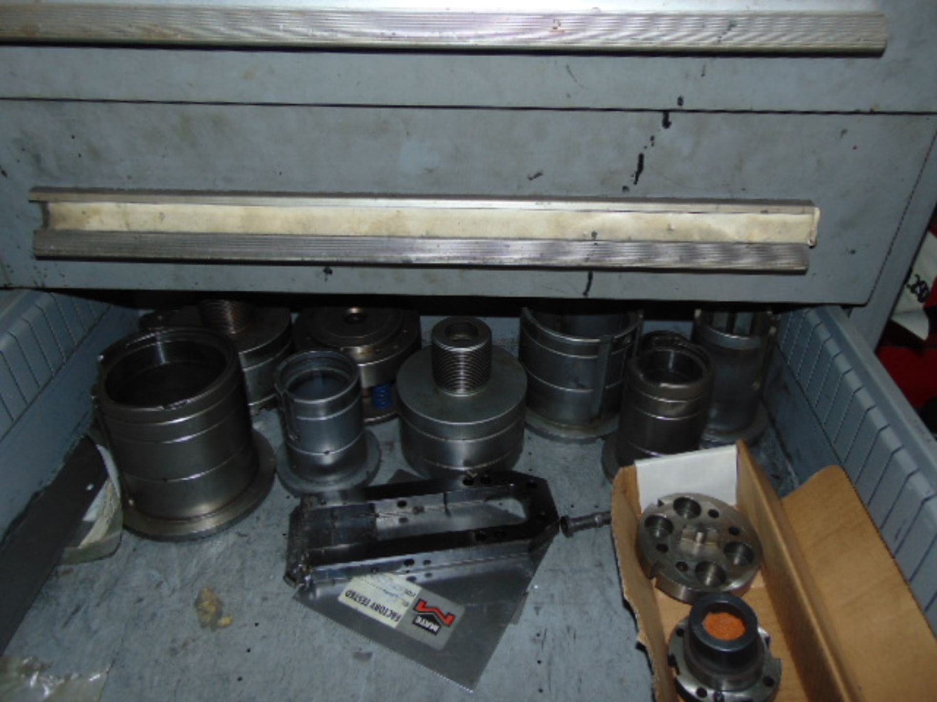 LOT OF PUNCH & DIE TOOLING, assorted, w/ tool cabinet - Image 7 of 8