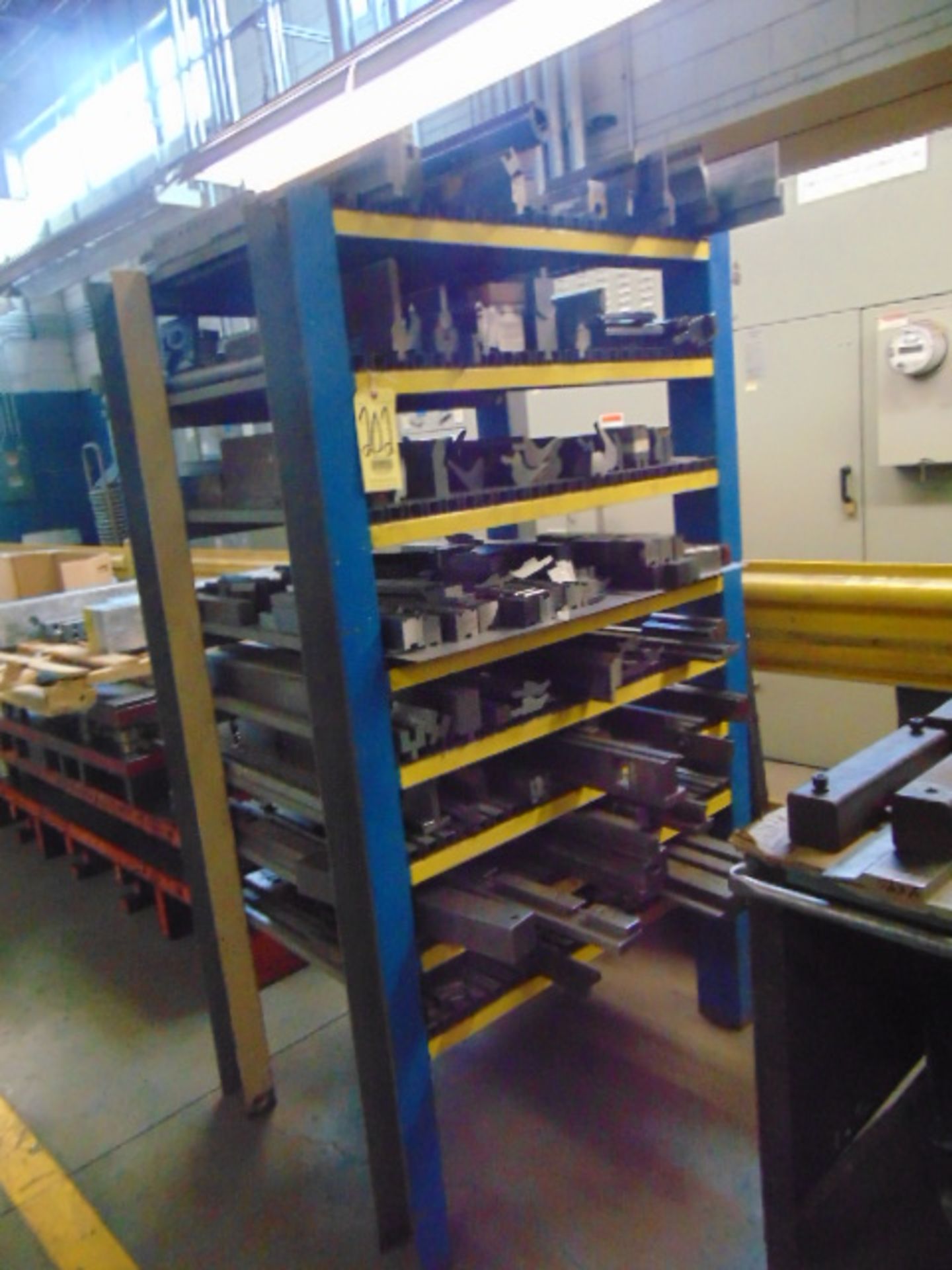 LOT OF PRESSBRAKE TOOLING, assorted, w/ rack