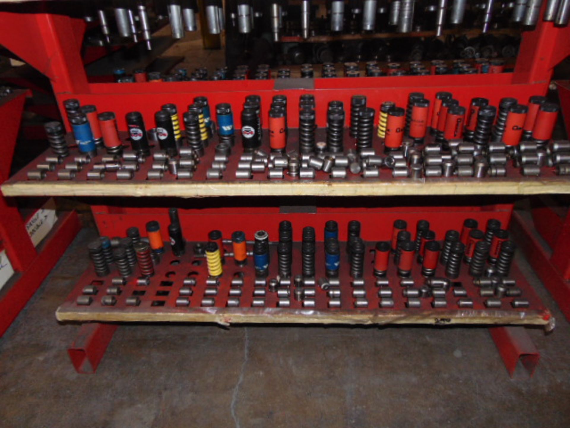 LOT OF PUNCH & DIE TOOLING, assorted, w/ rack - Image 2 of 6