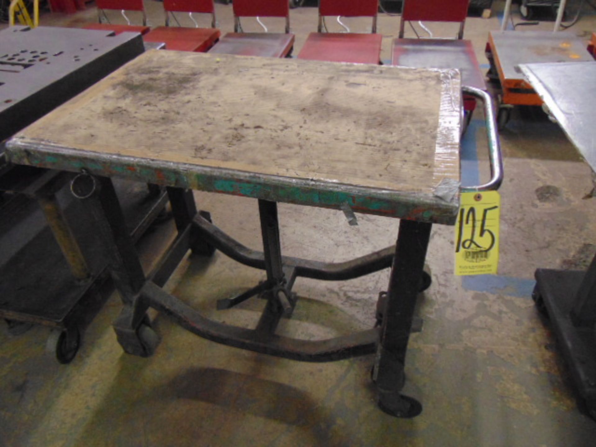 HYDRAULIC DIE LIFT TABLE, 36" x 24" tbl.