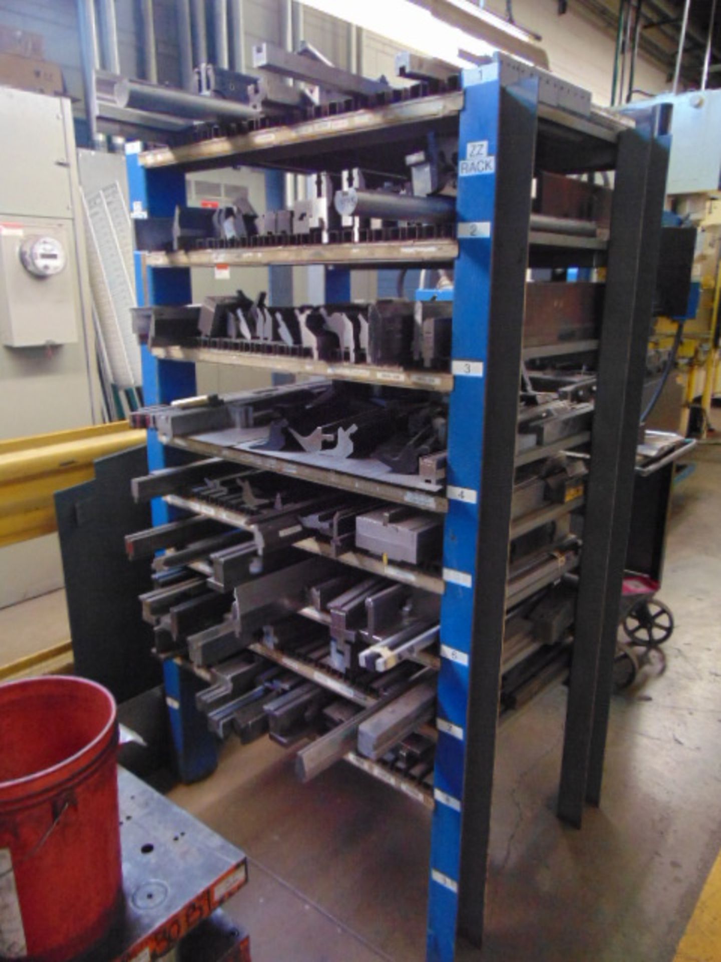 LOT OF PRESSBRAKE TOOLING, assorted, w/ rack - Image 2 of 3