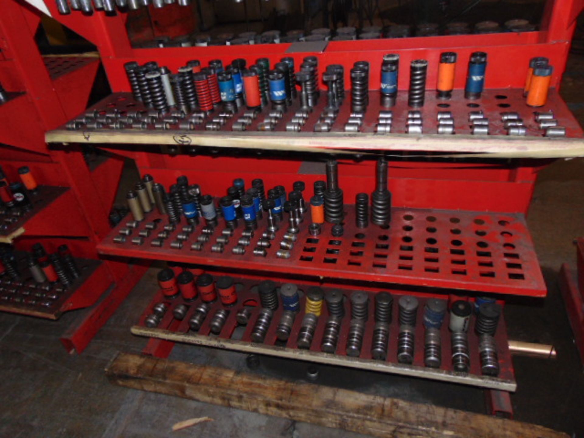 LOT OF PUNCH & DIE TOOLING, assorted, w/ rack - Image 5 of 6