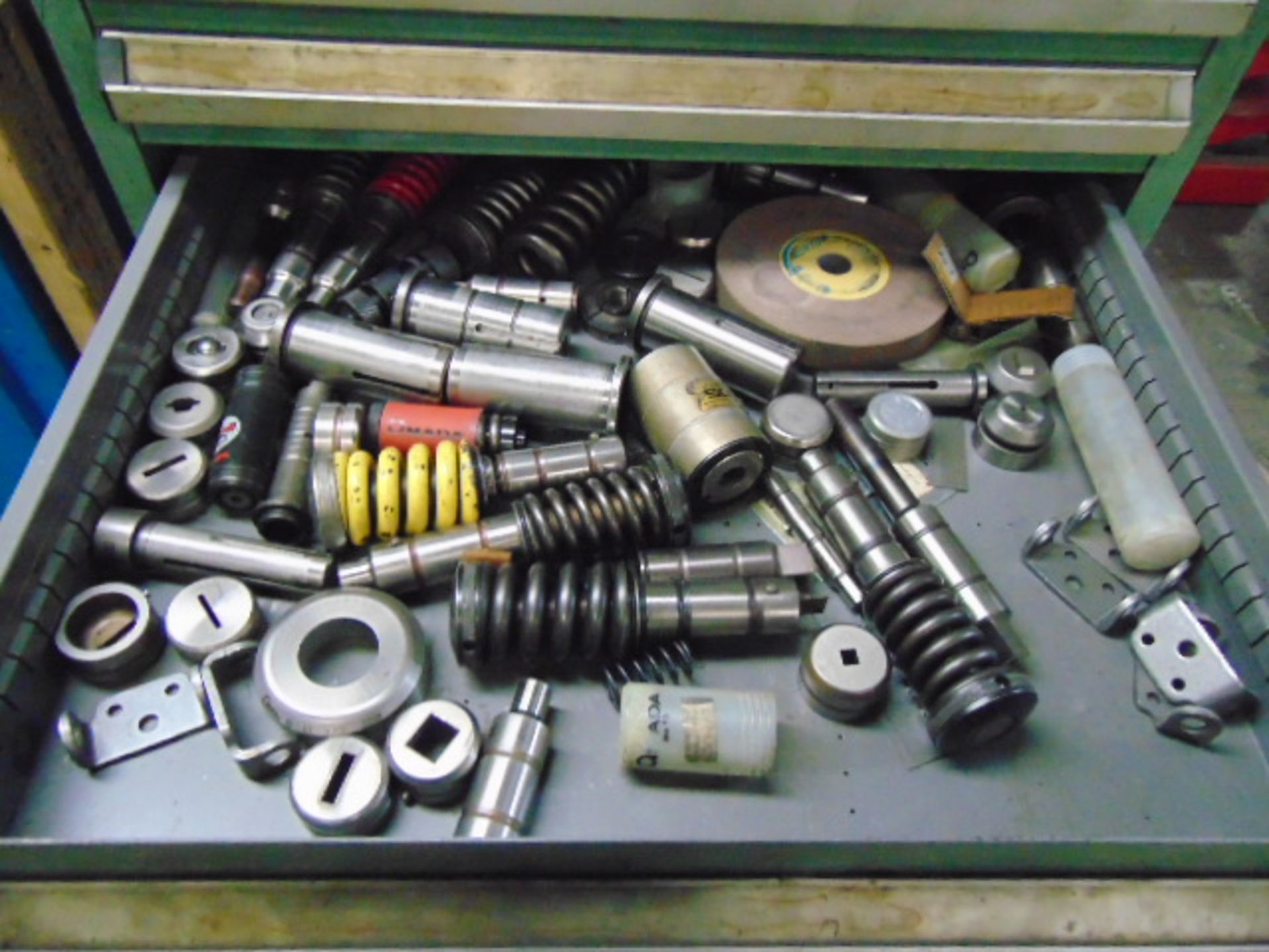 LOT OF PUNCH & DIE TOOLING, assorted, w/ tool cabinet - Image 5 of 7