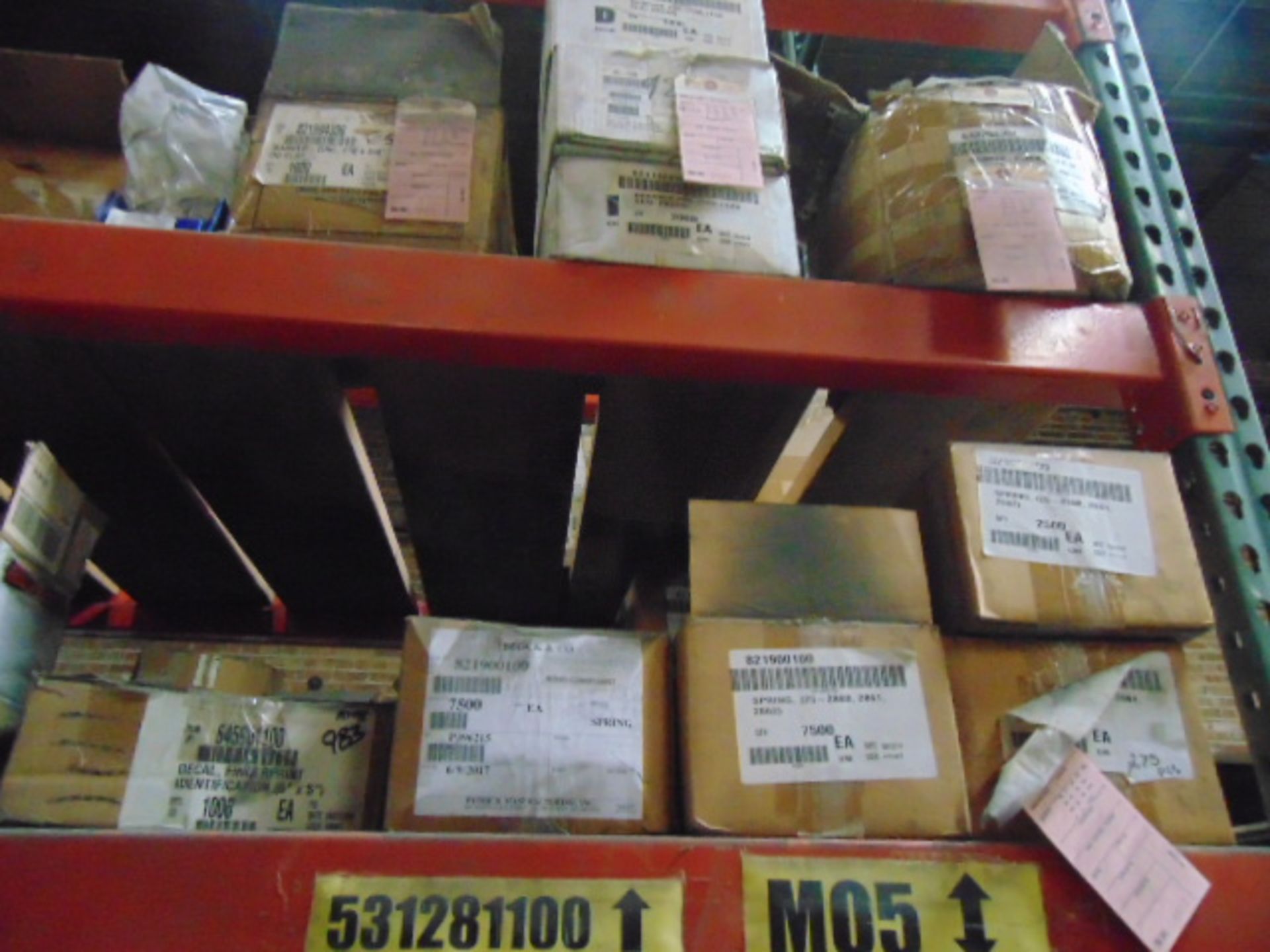 LOT CONSISTING OF: screws, nuts, springs & misc., (in three pallet racking sections) - Image 13 of 17