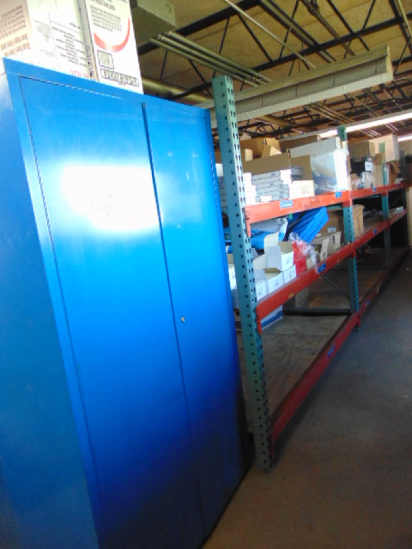 LOT CONTENTS OF MEZZANINE: (9) sections of pallet racking, (13) assorted file cabinets, assorted - Image 2 of 26