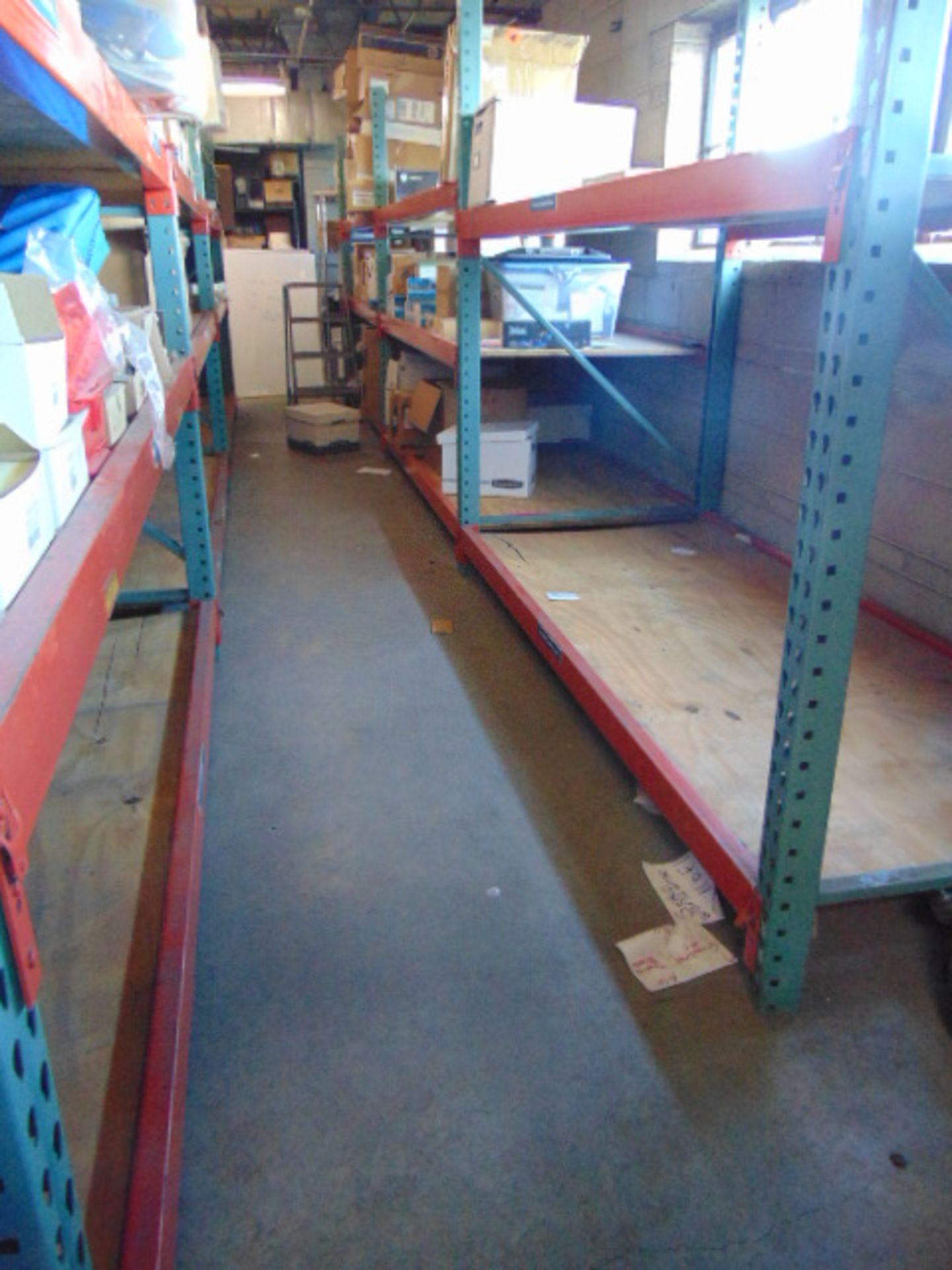 LOT CONTENTS OF MEZZANINE: (9) sections of pallet racking, (13) assorted file cabinets, assorted - Image 3 of 26