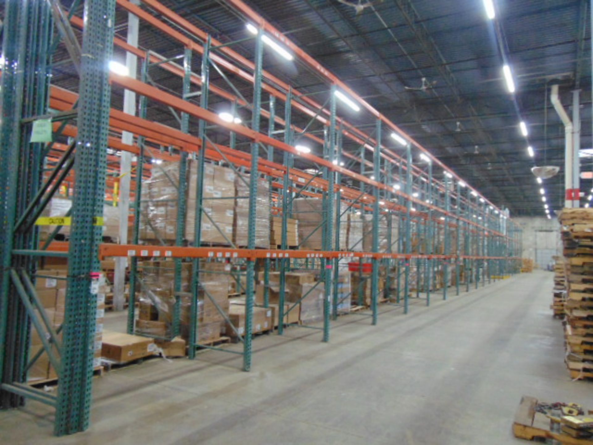 LOT OF PALLET RACK SECTIONS (42), 16' ht. x 92"W. x 42" dp.