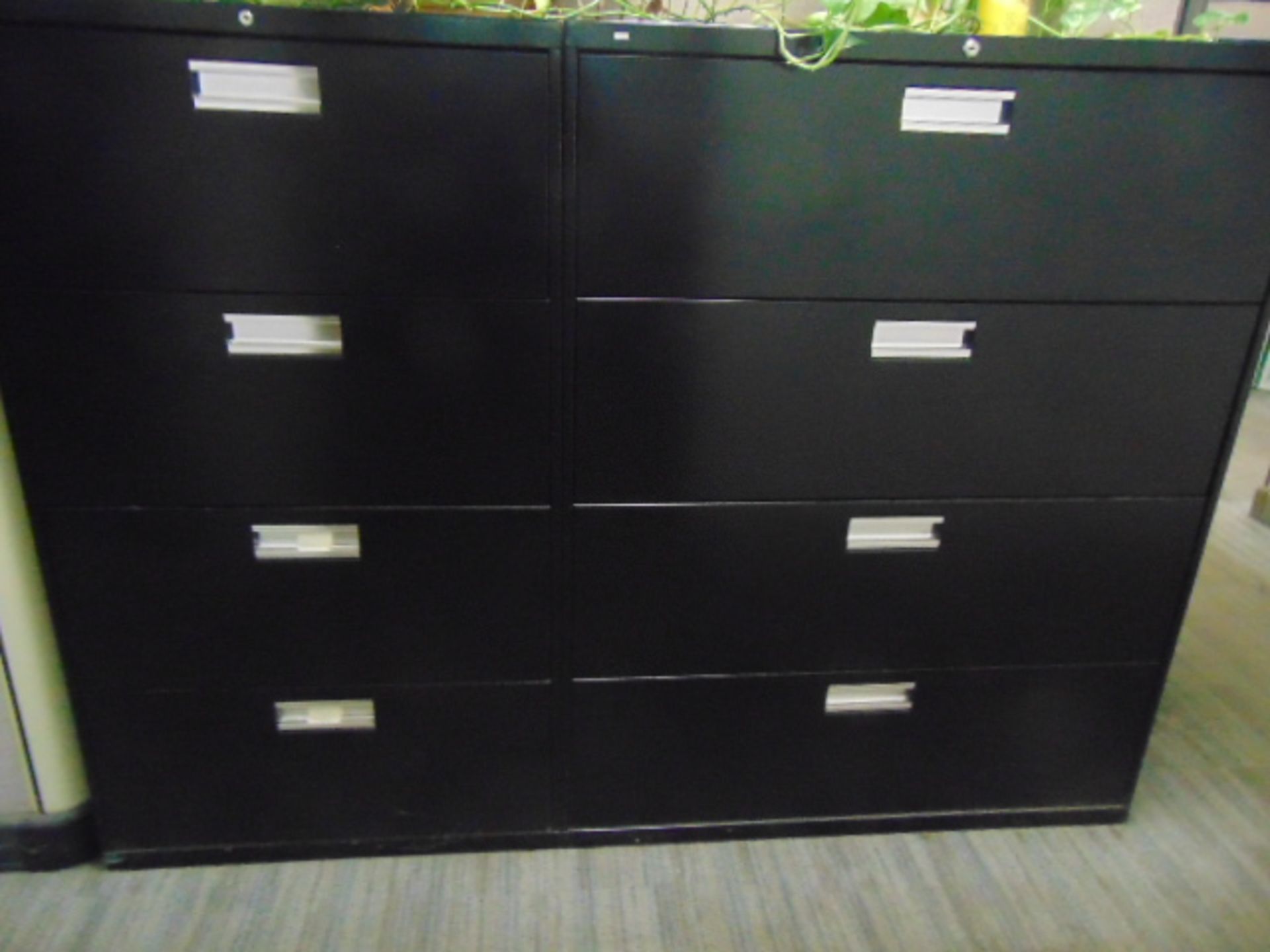 LOT OF OFFICE CUBICLES: total of (8) work stations, w/ (8) file cabinets (no paperwork or - Image 9 of 11