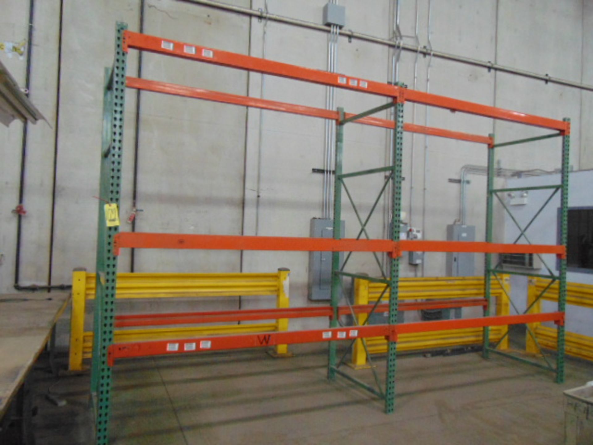 LOT OF PALLET RACK SECTIONS (6), assorted