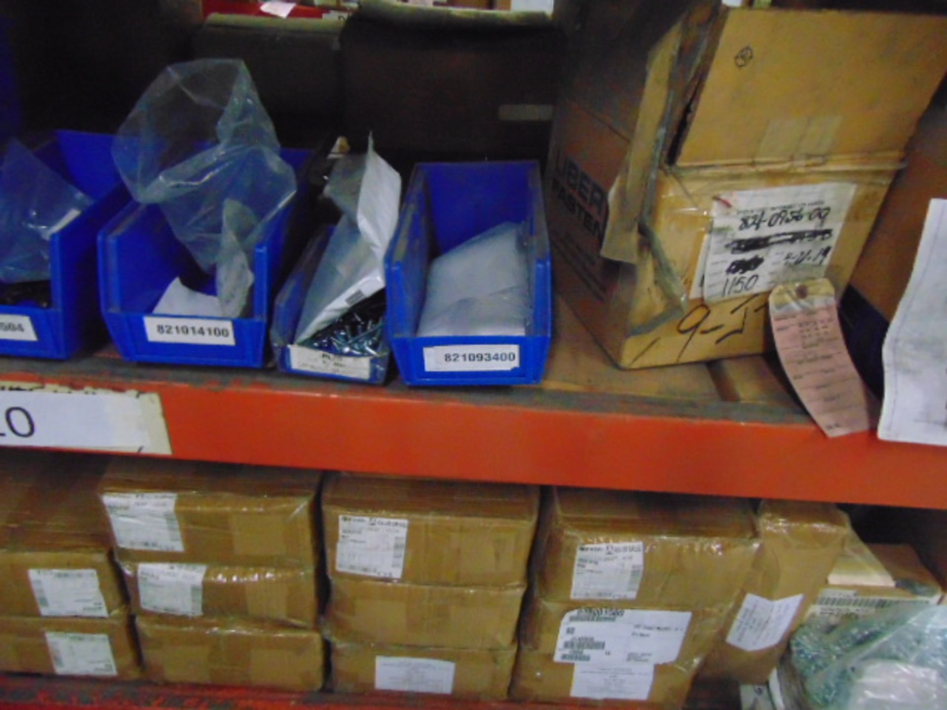 LOT CONSISTING OF: screws, nuts, springs & misc., (in three pallet racking sections) - Image 9 of 17