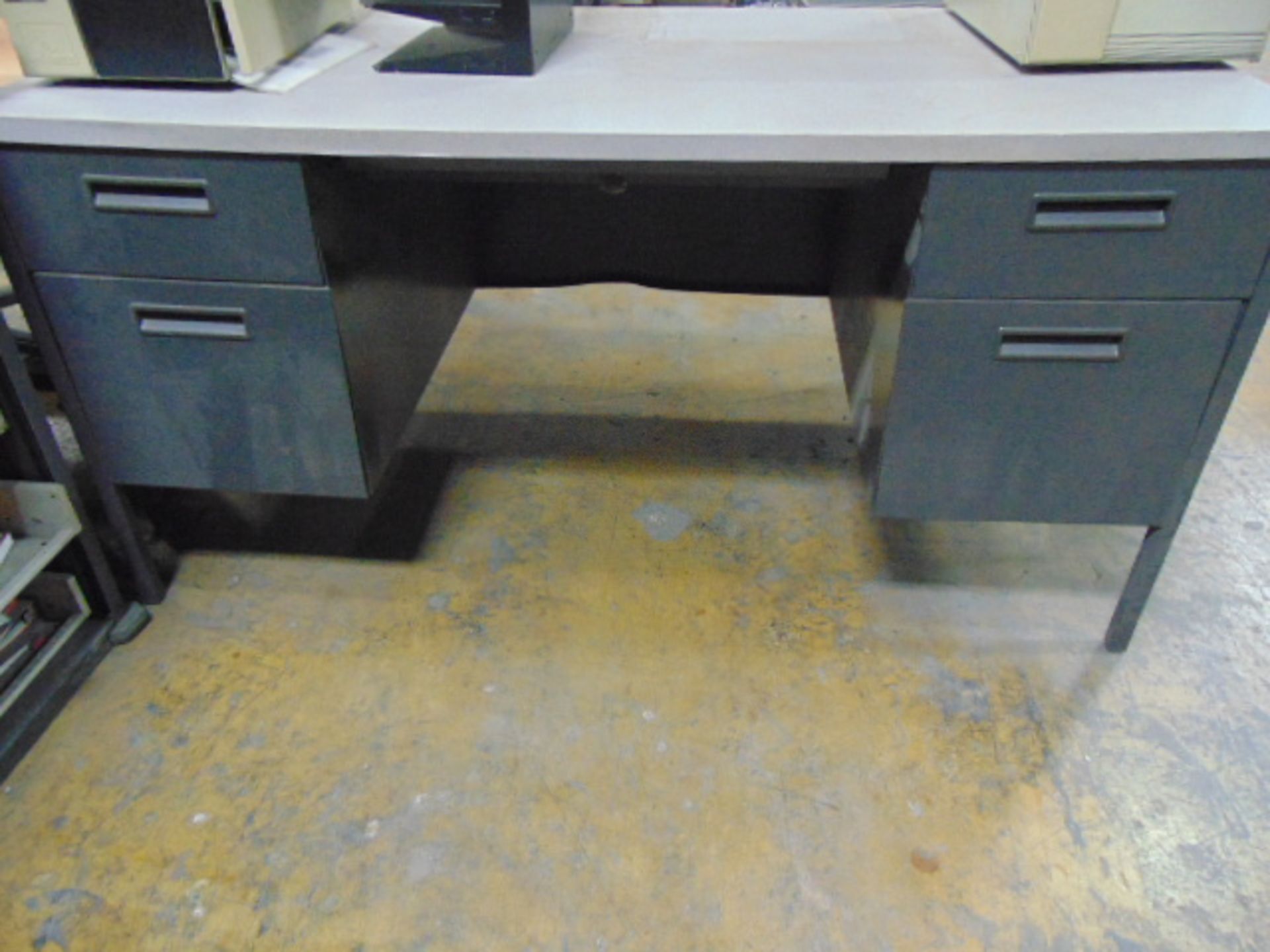 LOT CONSISTING OF: (2) work benches, desk, assorted hardware & arbor press - Image 10 of 10