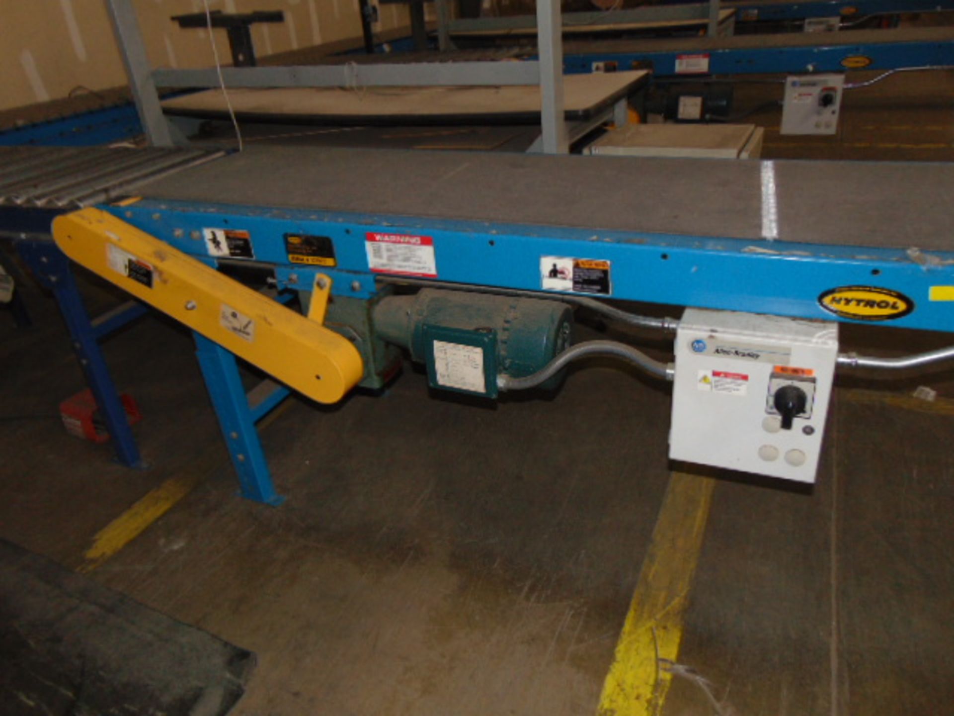 LOT OF CONVEYOR SYSTEMS: including (3) Hytrol 20" x 29' power belt conveyors, (1) 30' (est) power - Image 19 of 27