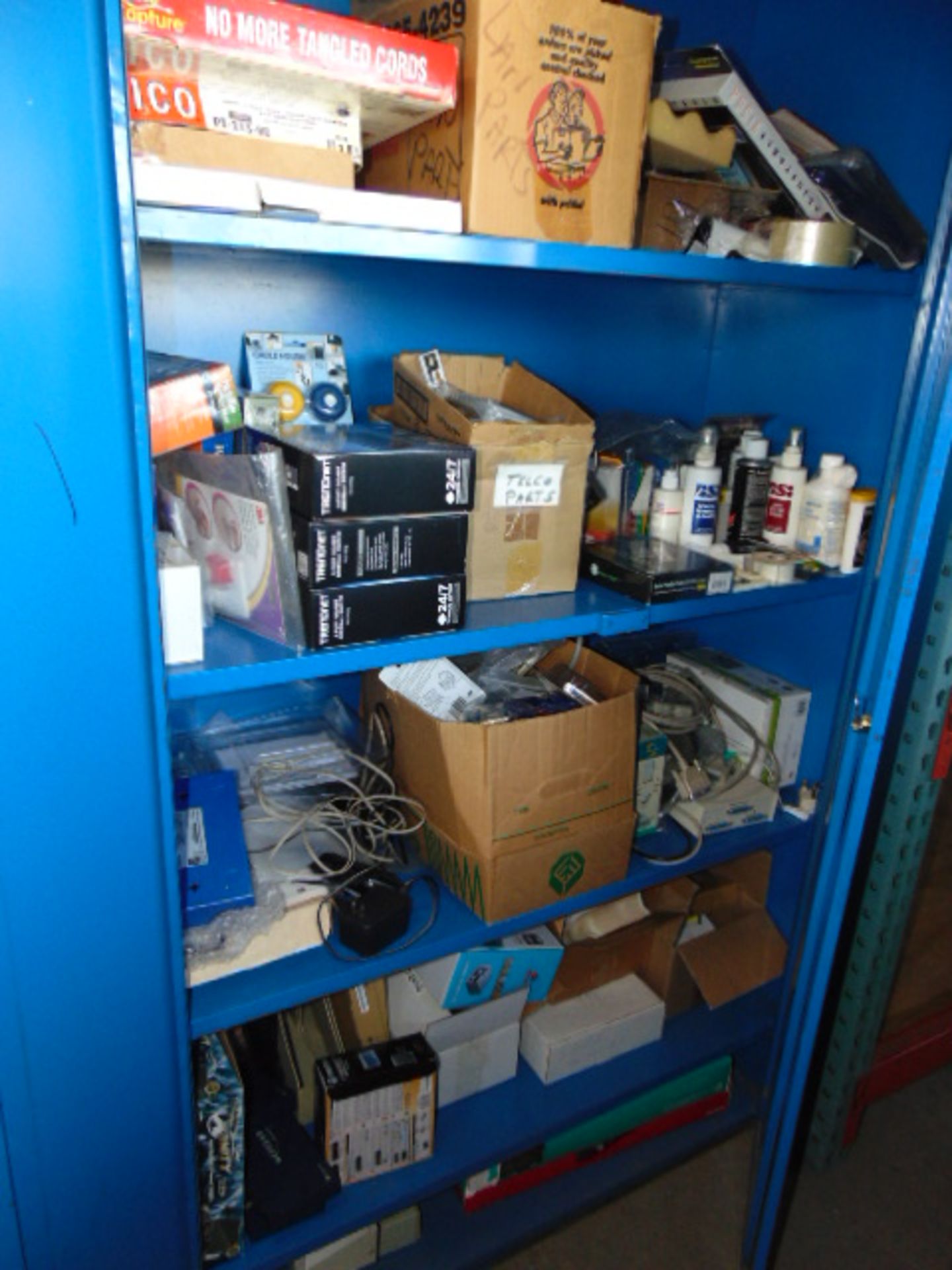 LOT CONTENTS OF MEZZANINE: (9) sections of pallet racking, (13) assorted file cabinets, assorted - Image 17 of 26