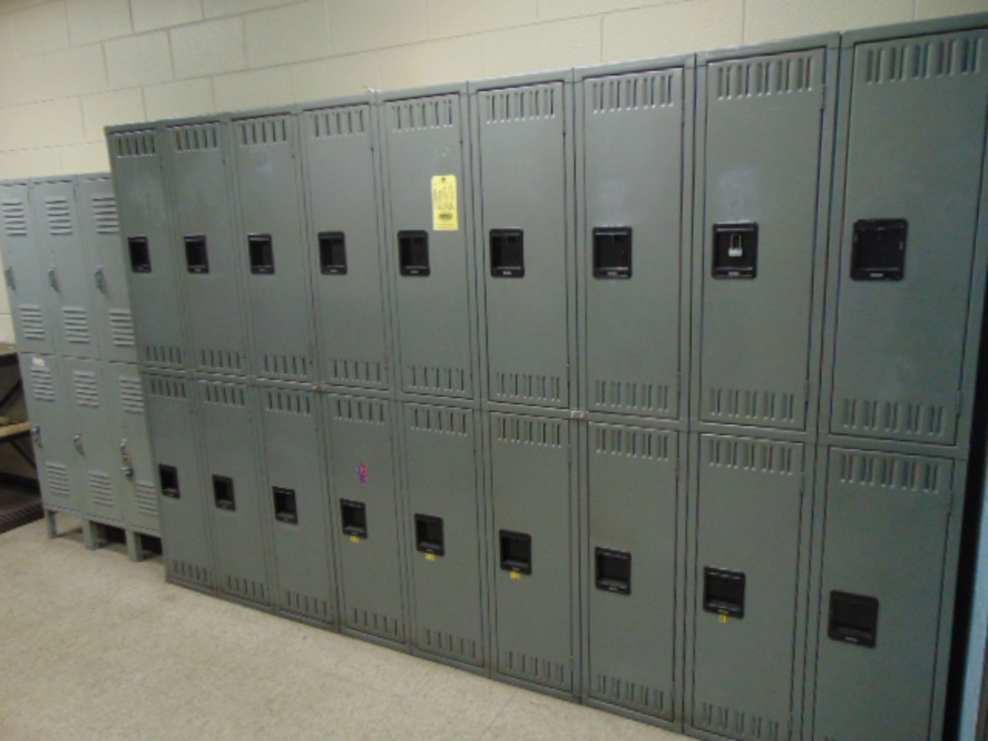 LOT OF LOCKERS, (60) doors total