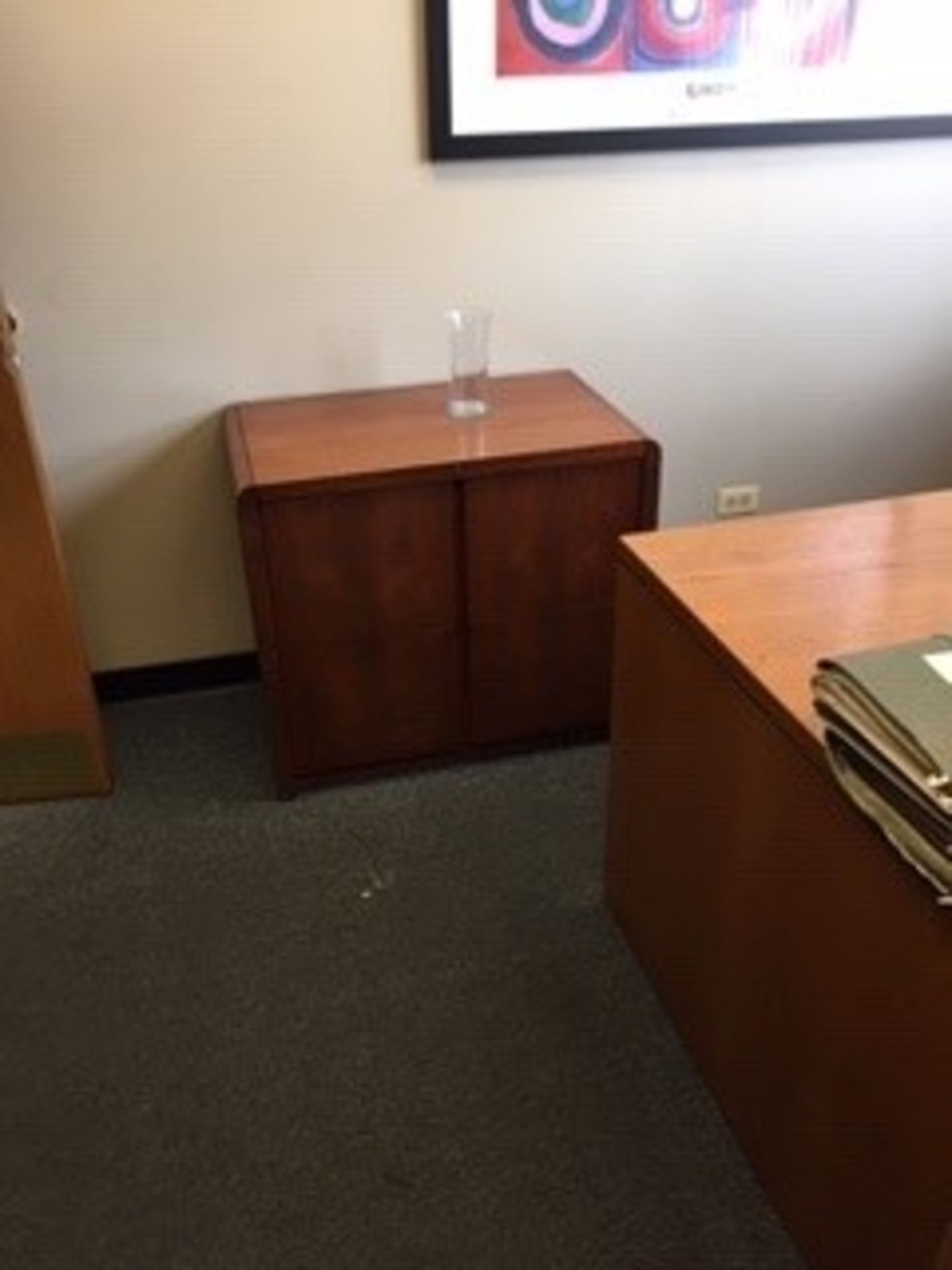 LOT CONTENTS OF OFFICES (2): L-shaped desk, (4) cabinets, (2) chairs (Located at: Midland Stamping & - Image 7 of 7