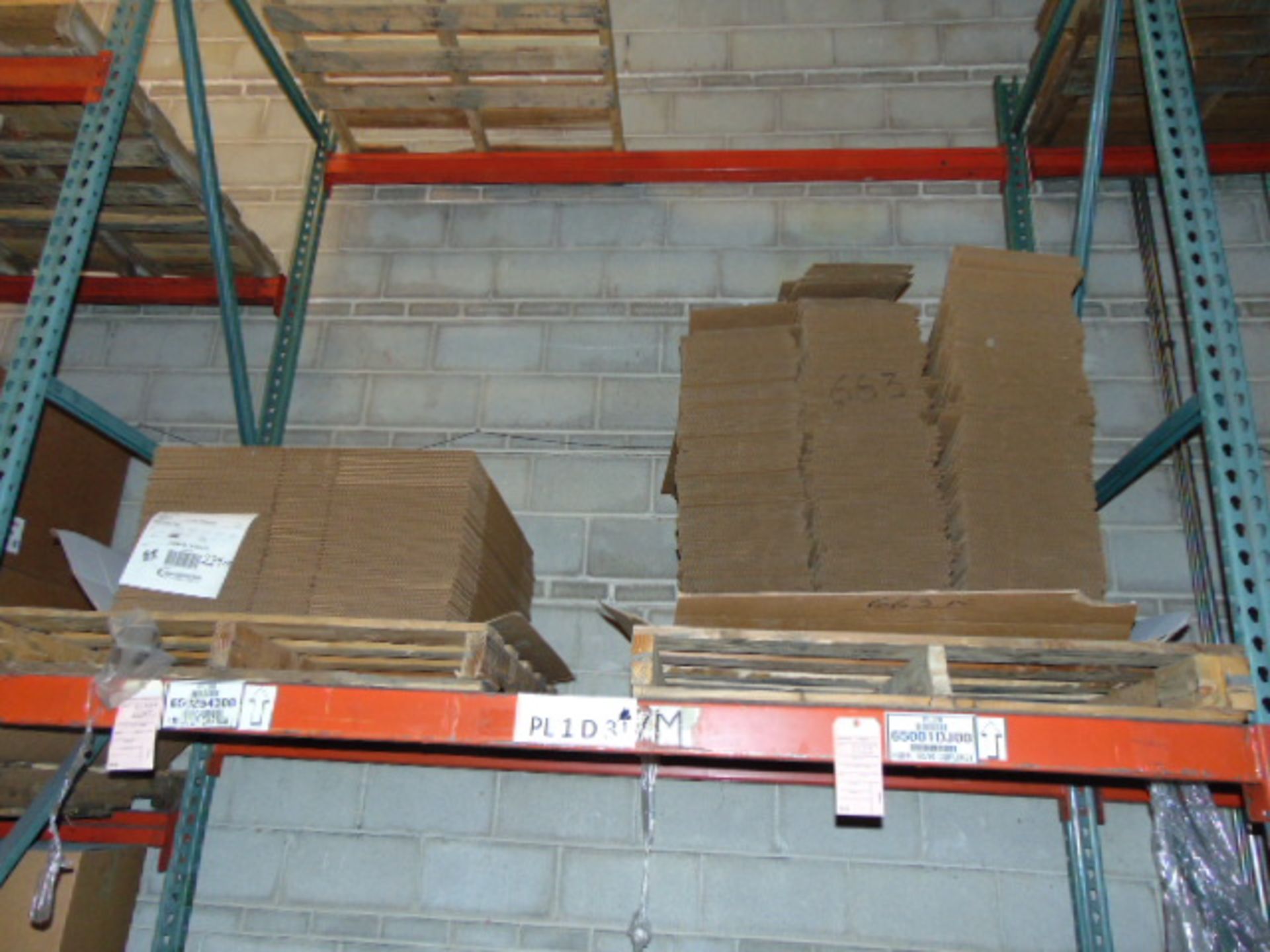 LOT OF CARDBOARD BOXES & MISC., assorted (in seven pallet racking sections) (no racks) - Image 6 of 12