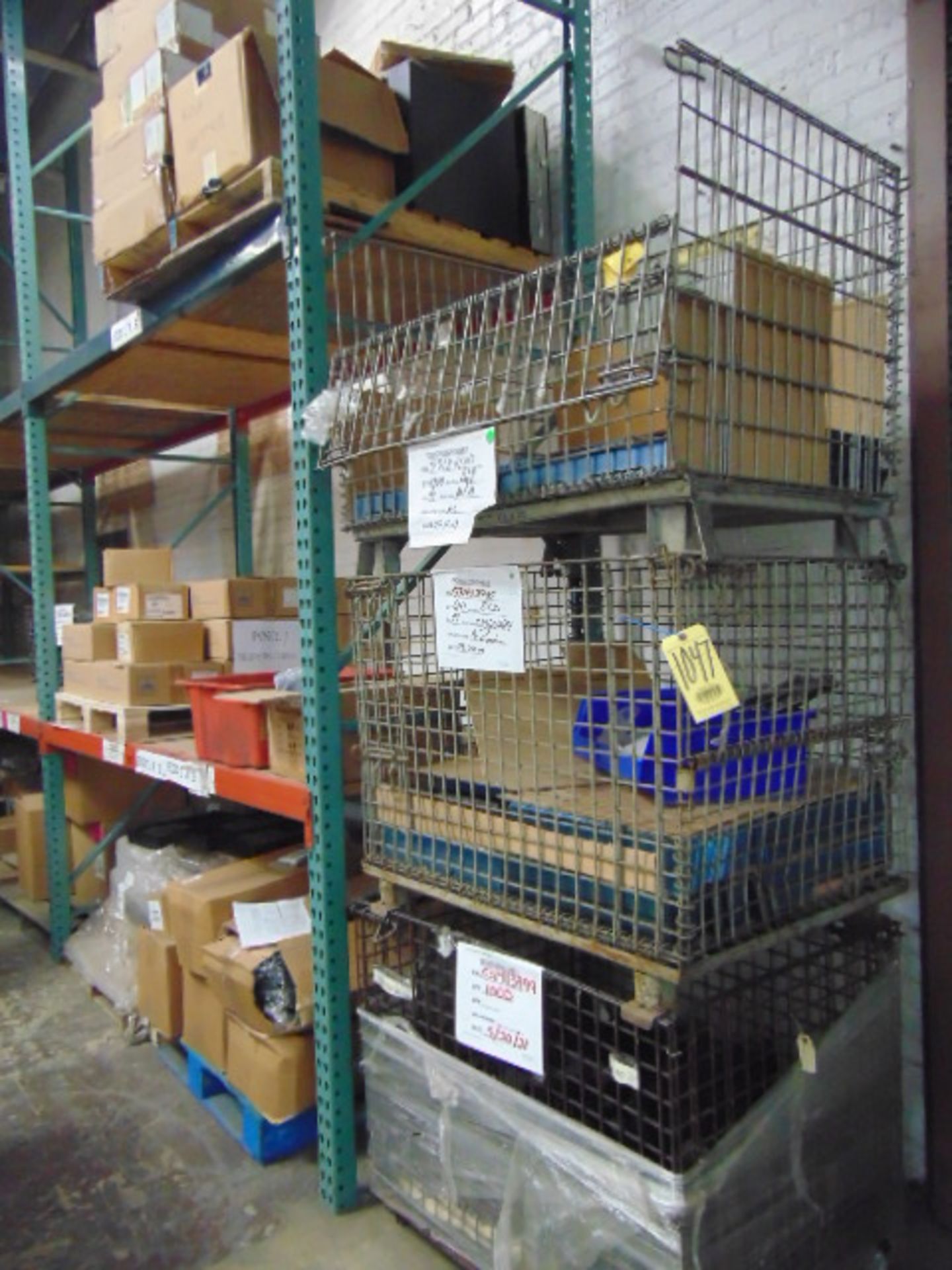 LOT CONSISTING OF: assorted springs, printer labels, key boxes, assorted steel parts, box frames, - Image 3 of 31