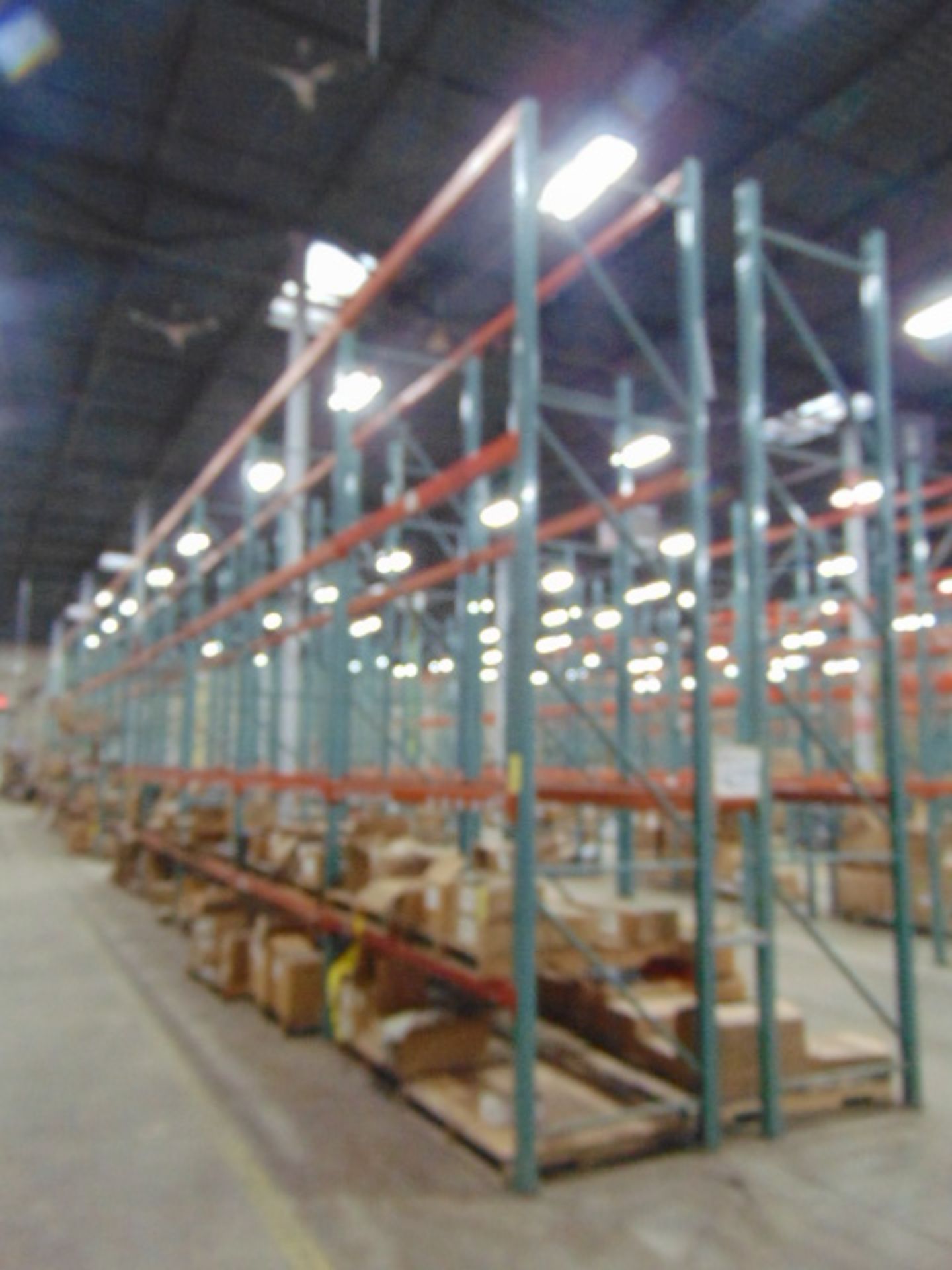 LOT OF PALLET RACK SECTIONS (42), 16' ht. x 92"W. x 42" dp.