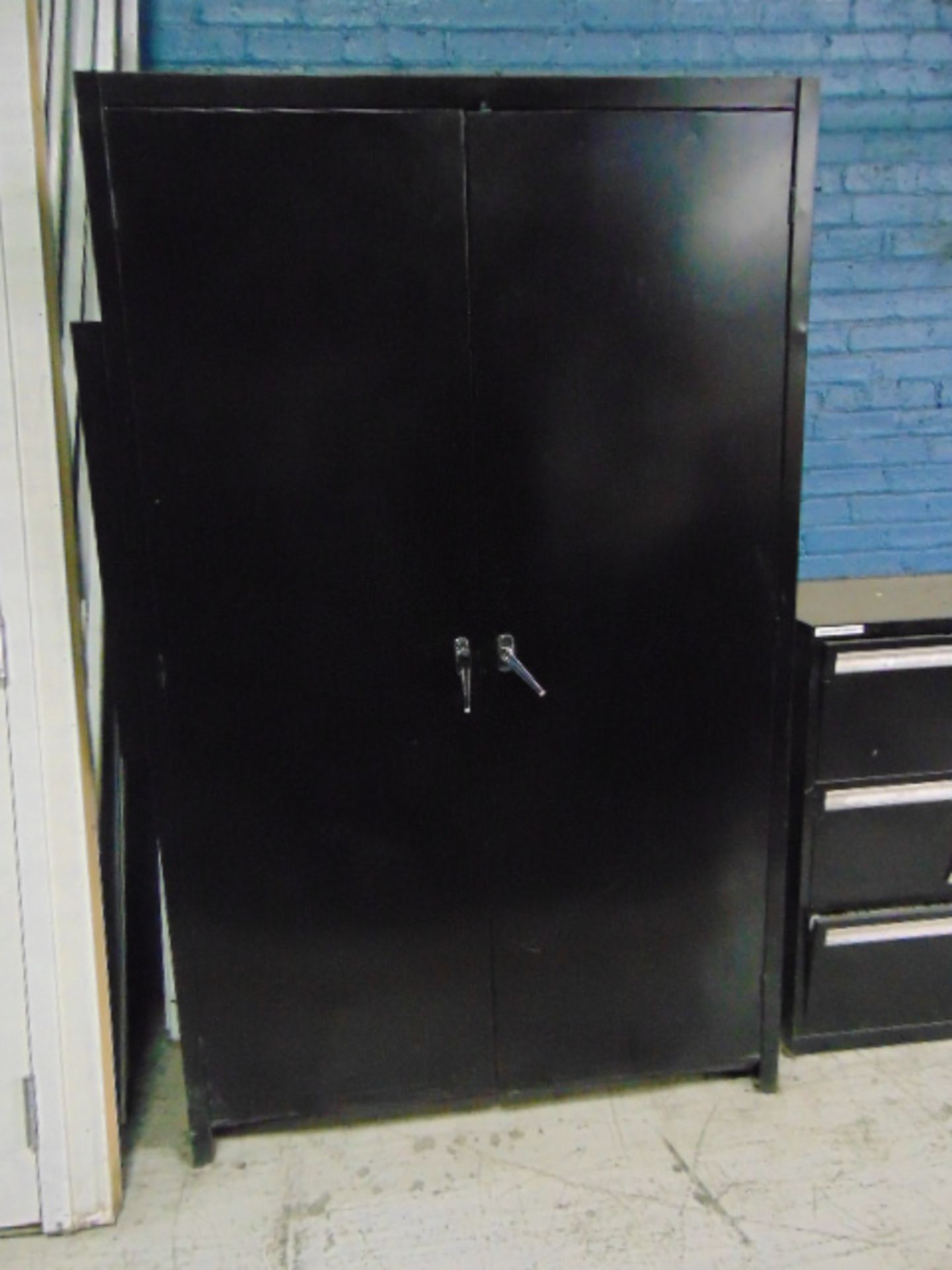 LOT OF SUPPLY CABINETS (3), 2-door, assorted - Image 3 of 3