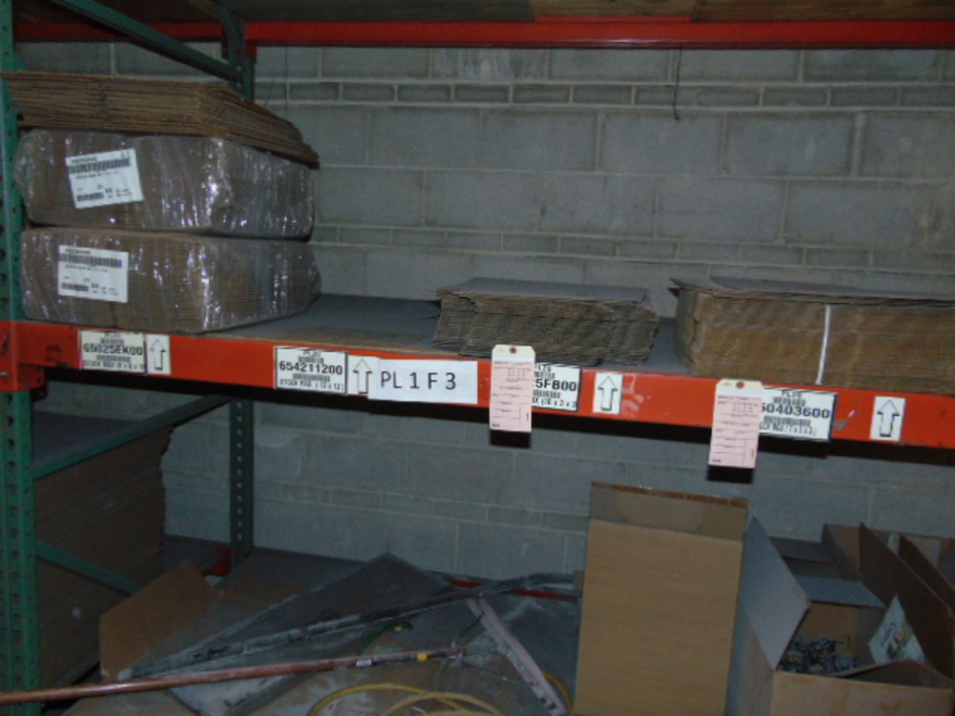 LOT OF CARDBOARD BOXES & MISC., assorted (in seven pallet racking sections) (no racks) - Image 10 of 12