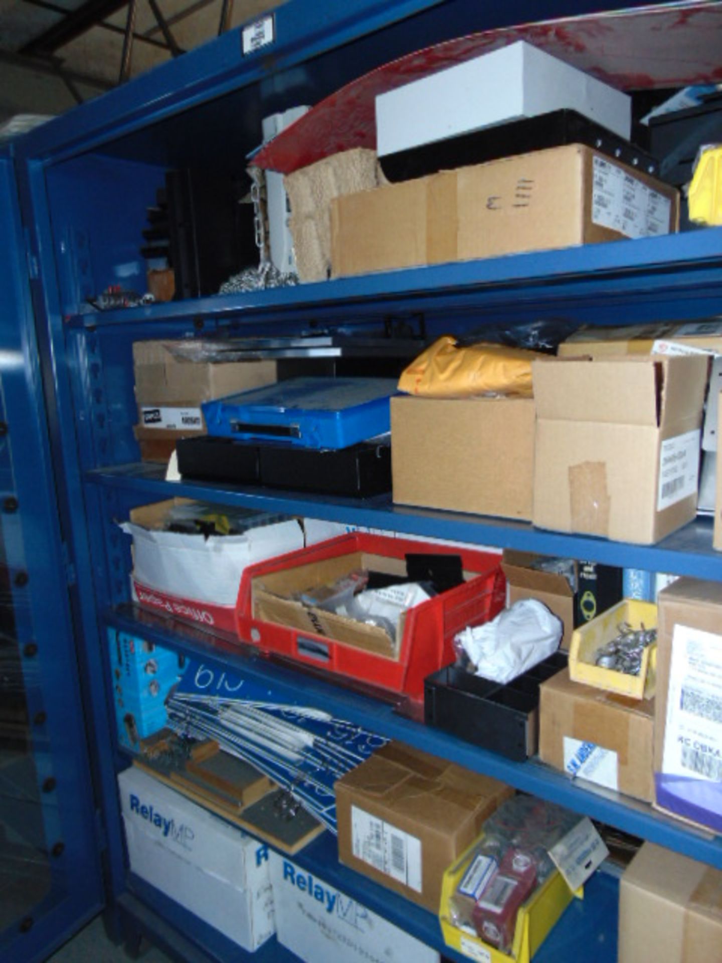 LOT CONTENTS OF MEZZANINE: (9) sections of pallet racking, (13) assorted file cabinets, assorted - Image 9 of 26