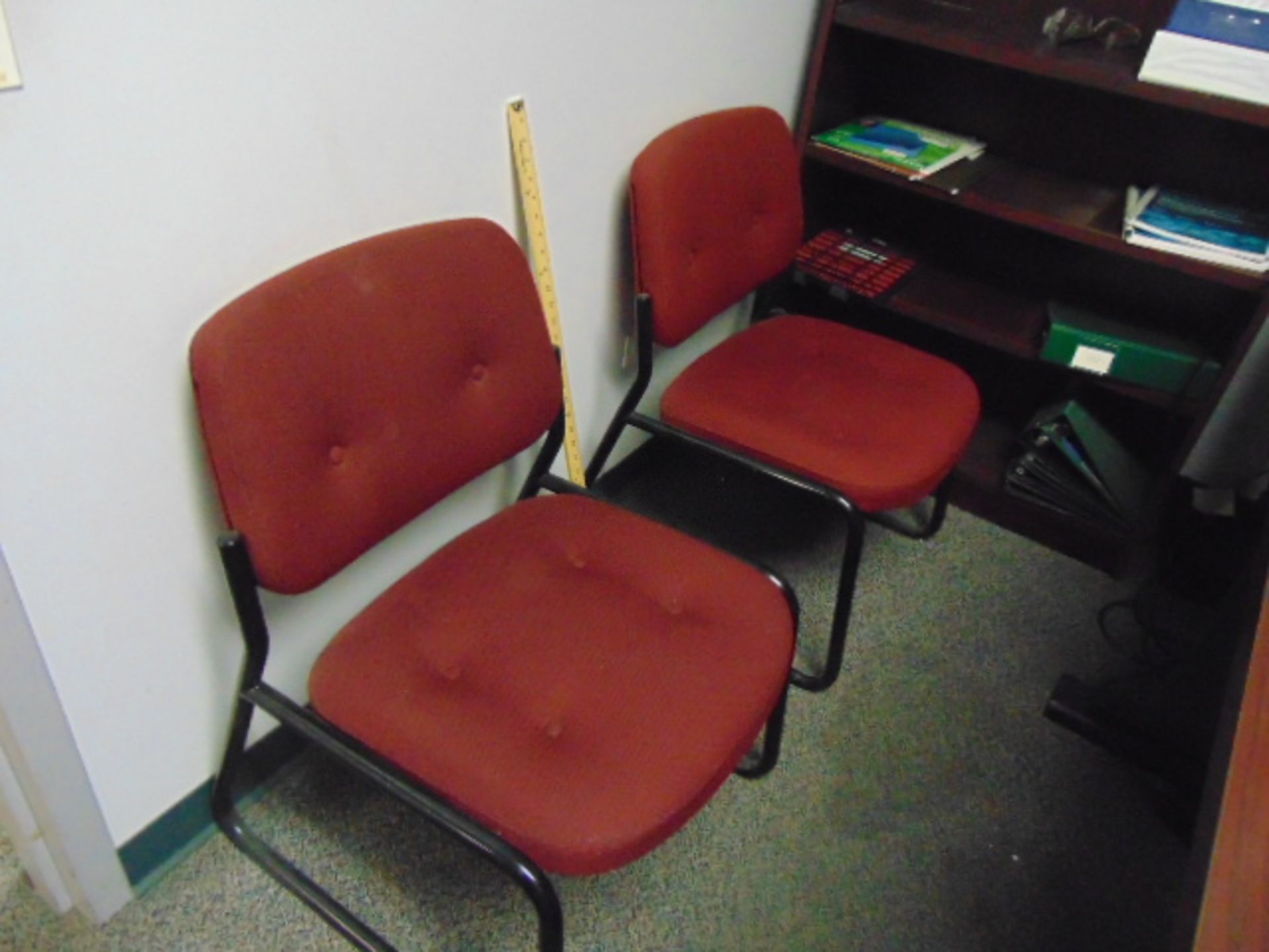 LOT CONSISTING OF: (3) desks, (4) file cabinets, (5) chairs, (2) bookcases & H.P. Printer - Image 7 of 10