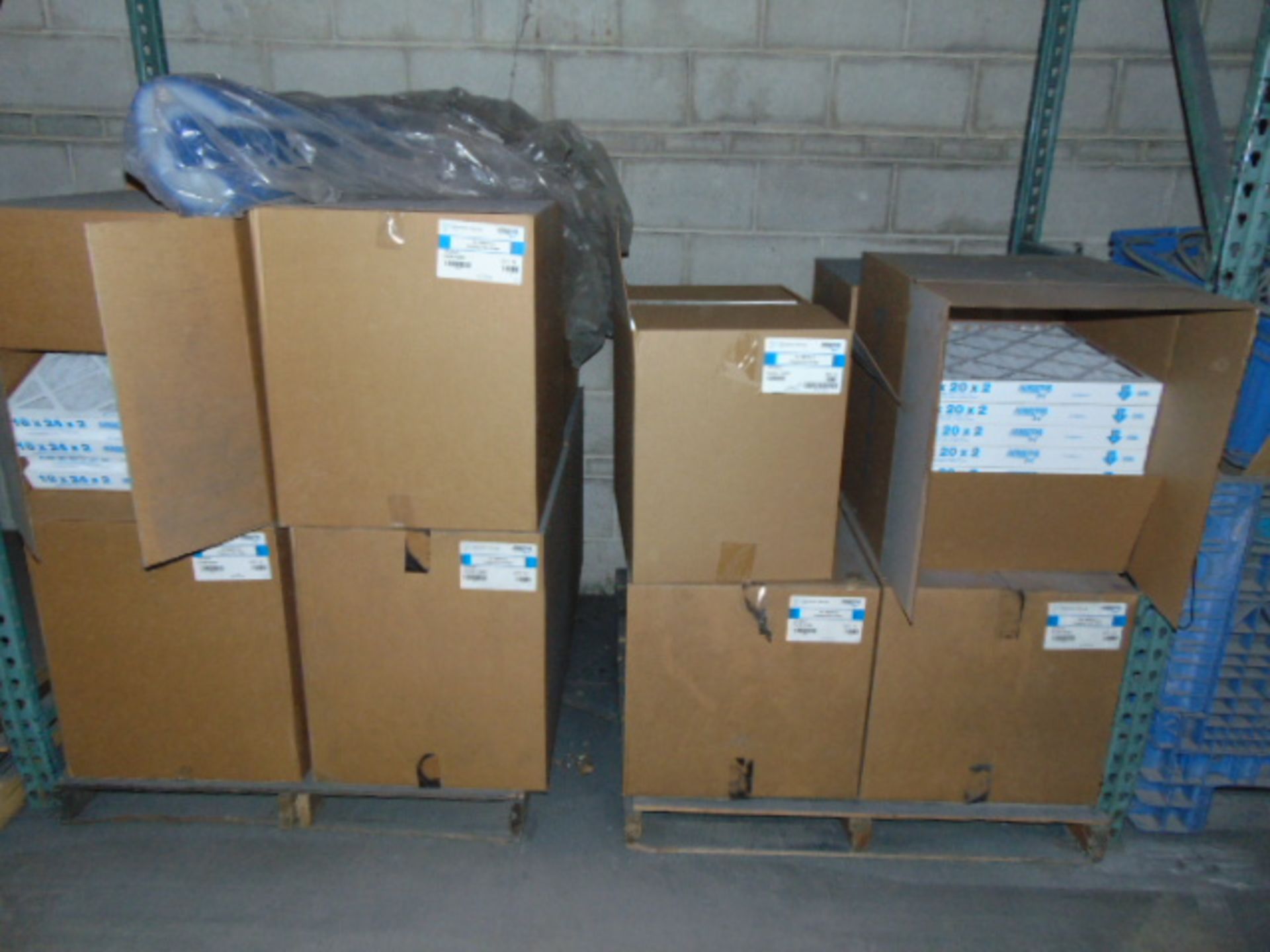 LOT OF CARDBOARD BOXES & MISC., assorted (in seven pallet racking sections) (no racks) - Image 2 of 12