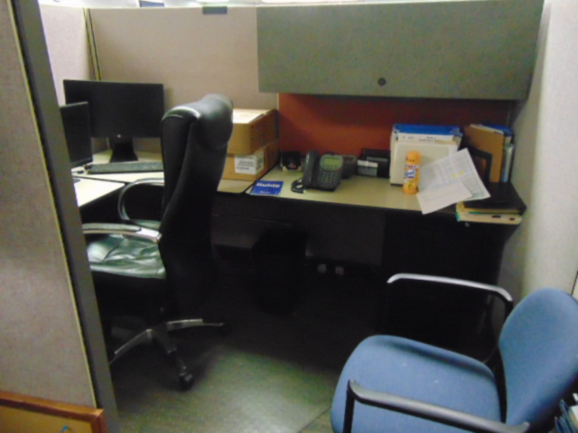 LOT OF OFFICE CUBICLES: total of (11) work stations (no paperwork or computers) - Image 12 of 14