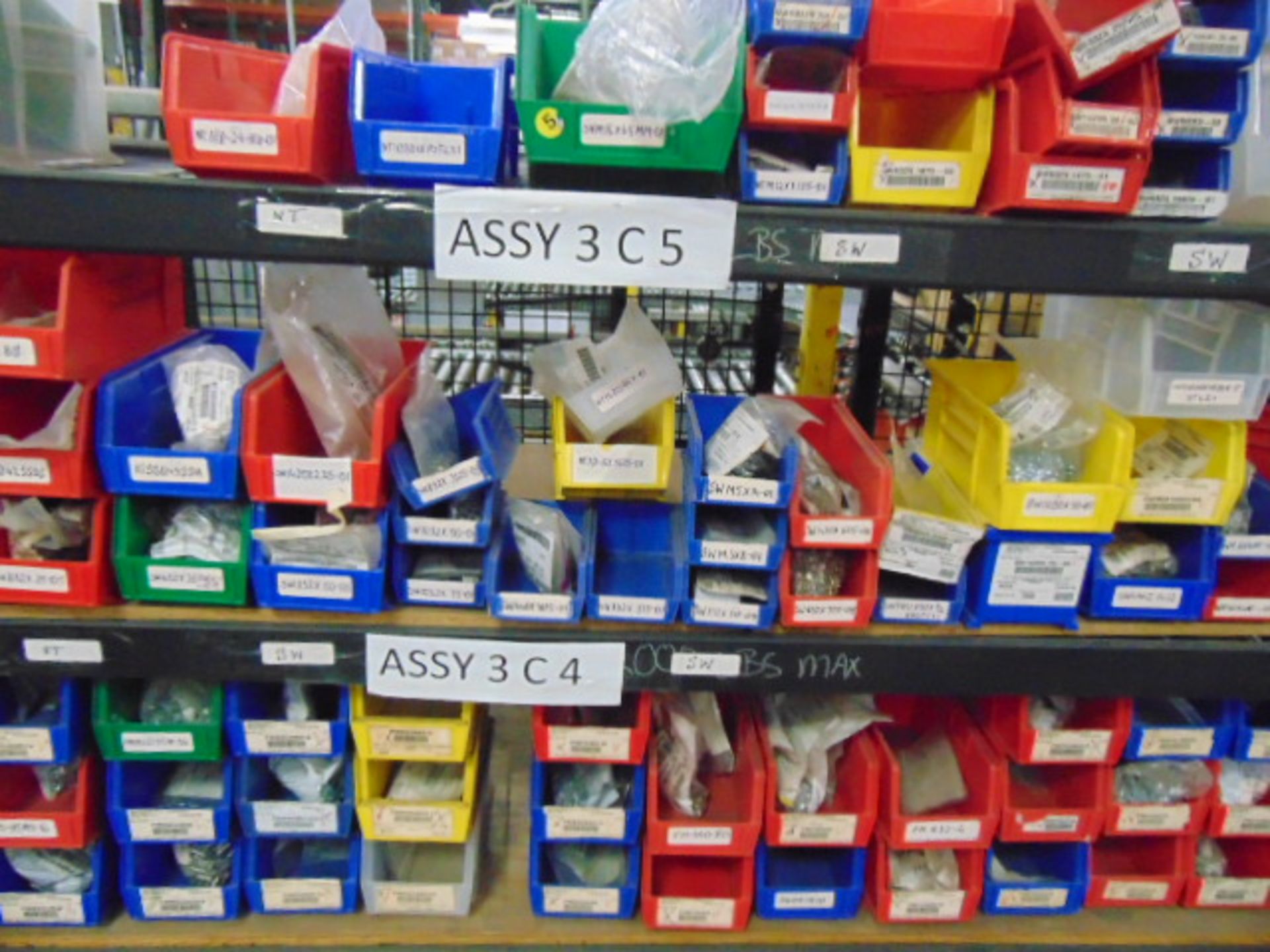 LOT CONSISTING OF: assorted fasteners, plastic bags & misc., w/ (7) assorted racks - Image 9 of 14