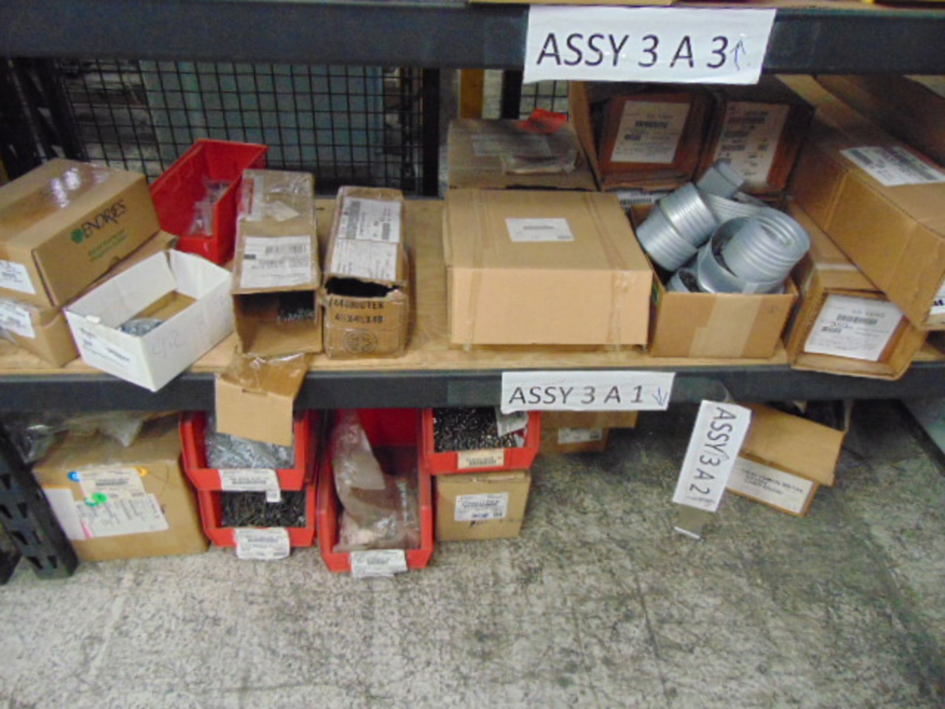 LOT CONSISTING OF: assorted fasteners, plastic bags & misc., w/ (7) assorted racks - Image 14 of 14