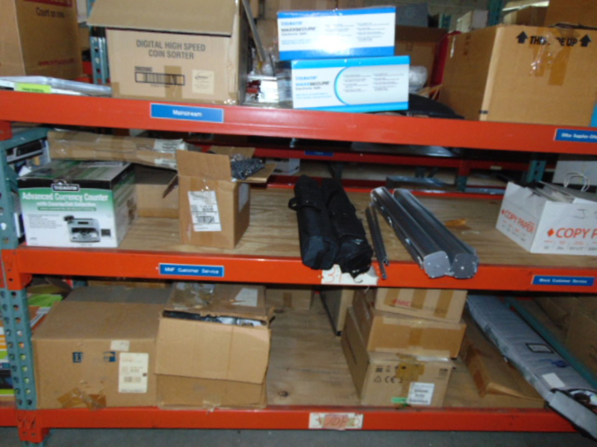 LOT CONTENTS OF MEZZANINE: (9) sections of pallet racking, (13) assorted file cabinets, assorted - Image 11 of 26