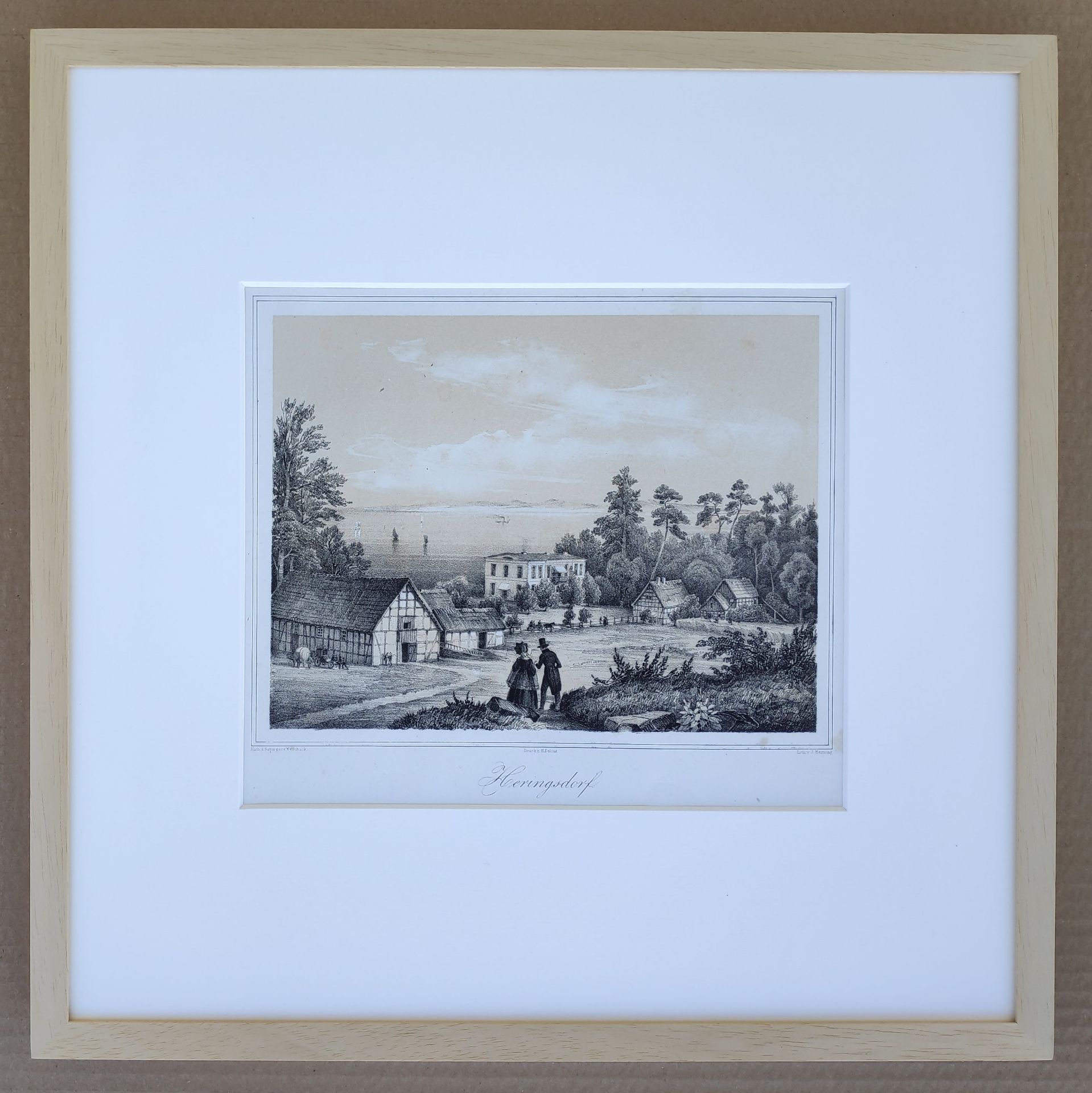 Schack, Wilhelmine von (1826 Berlin – 1853 Wittich) "Heringsdorf – Nauensche Villa" - Image 2 of 4