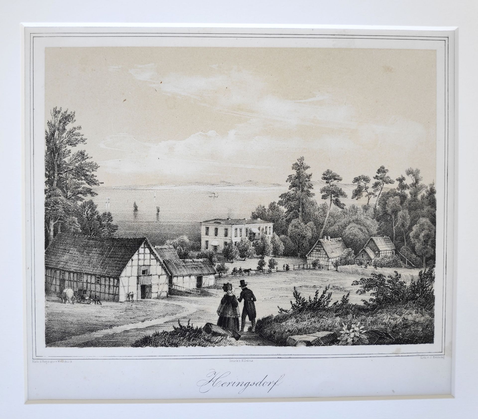 Schack, Wilhelmine von (1826 Berlin – 1853 Wittich) "Heringsdorf – Nauensche Villa"