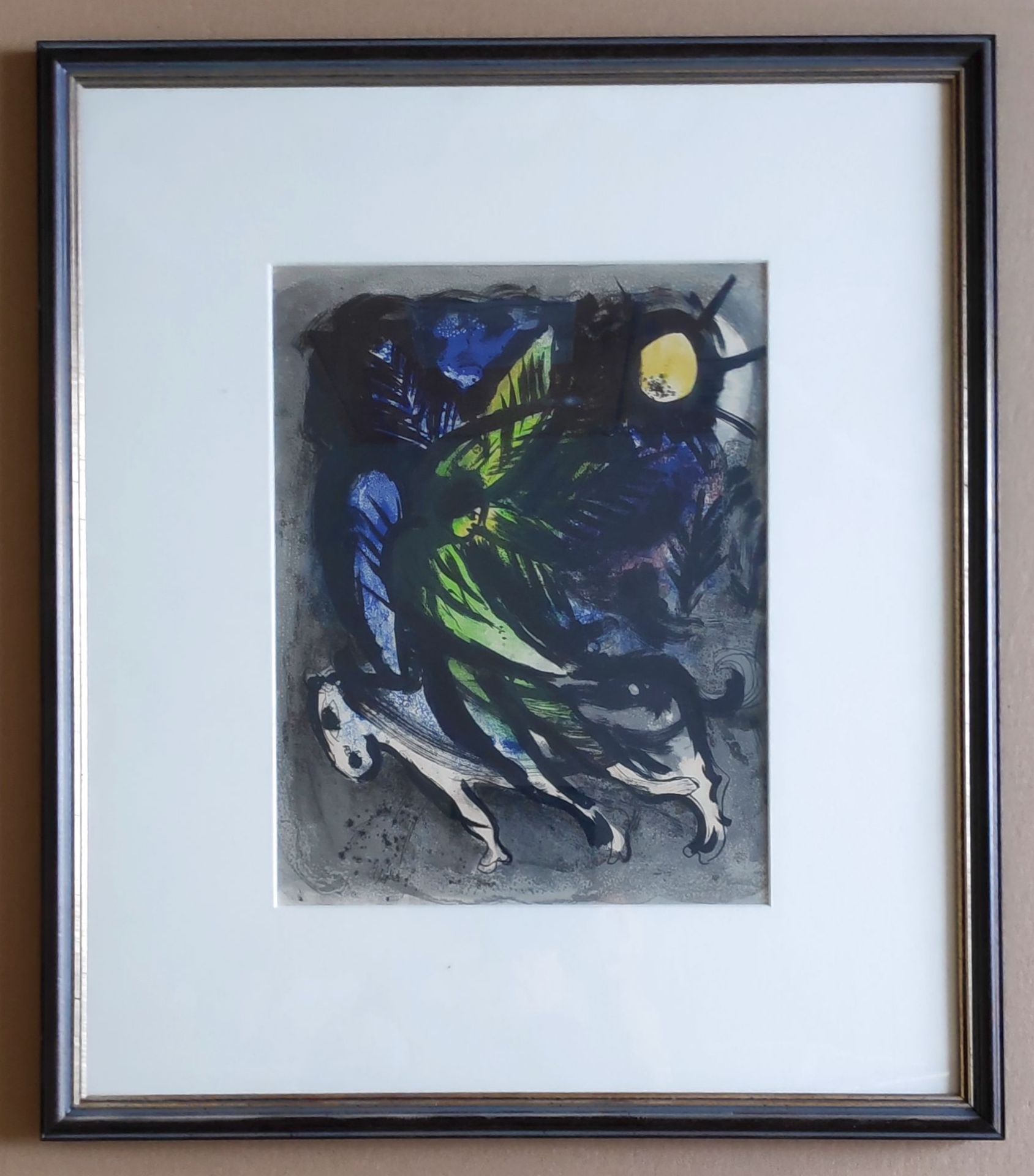 Chagall, Marc (1887 Witebsk – 1985 Saint-Paul-de-Vence) "L’ ange survolant la forêt" - Bild 2 aus 2