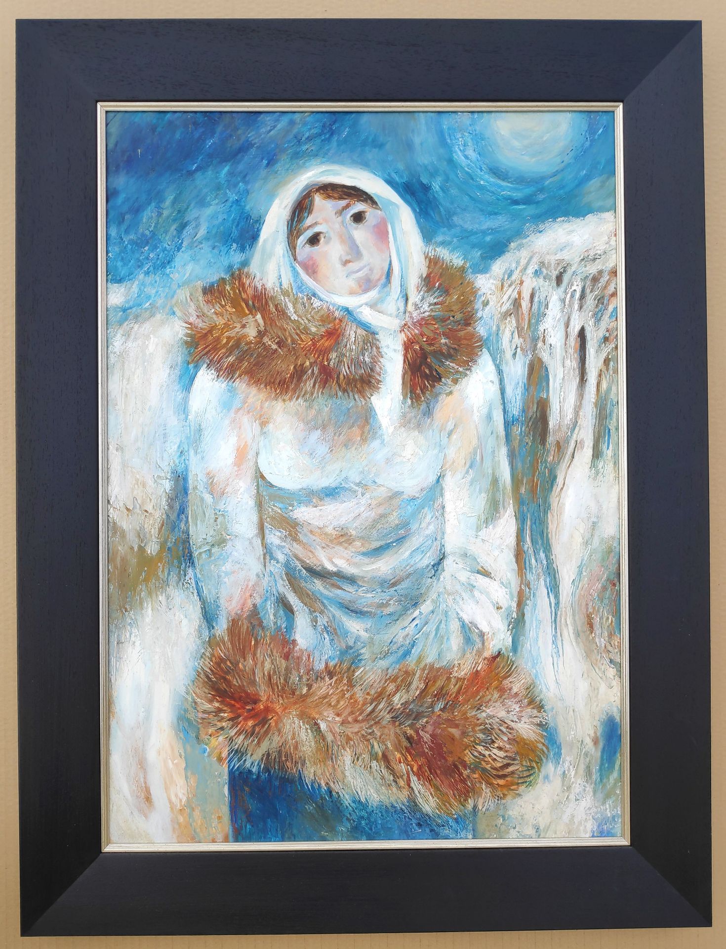 Rein, Ursula (1936 Sangerhausen – 2014 Sangerhausen) "Frau im Pelz (Leningraderin)" - Image 2 of 3