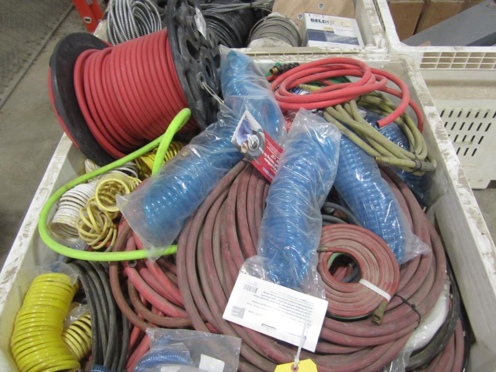 Tote of misc. hoses - Image 2 of 4