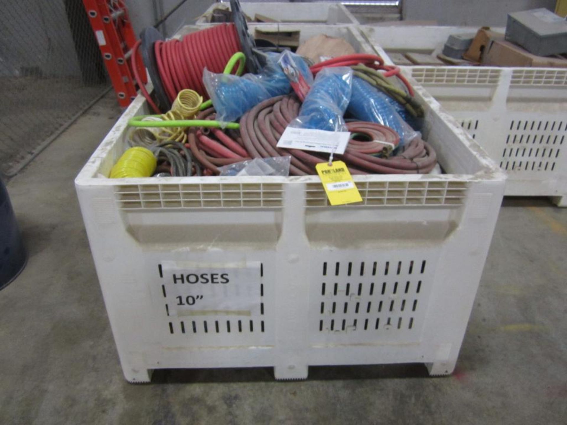 Tote of misc. hoses