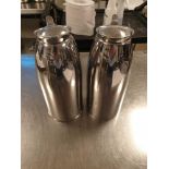7x Stainless Steel Water Flasks 250mm High