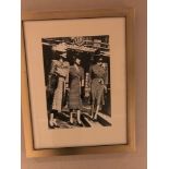 4x 1930 / 1940s Theme Black And White Prints, Gold Wooden Frame, Group Of 3 Ladies Out, 2 Ladies