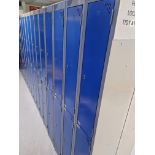 82x Sperrin Metal Personnel Lockers Powder Coated each locker is 200x850x300mm