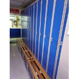 70x Sperrin Metal Personnel Lockers Powder Coated each locker is 200x850x300 deep With Runs Of