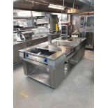 Island Kitchen Suite Electric Base Cabinets And Commercial Appliances Comprising Hatco QTS-1 Quick-