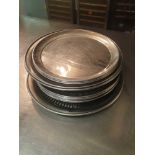 15x Stainless Steel Serving Trays As Found