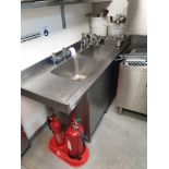 Stainless Steel Twin Basin Commercial Sink With Left Hand And Right Hand Drainer 1850mm