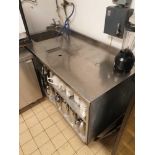 Stainless Steel Commercial Sink With Right-Hand Drainer Upstand And Under Shelf 1670mm