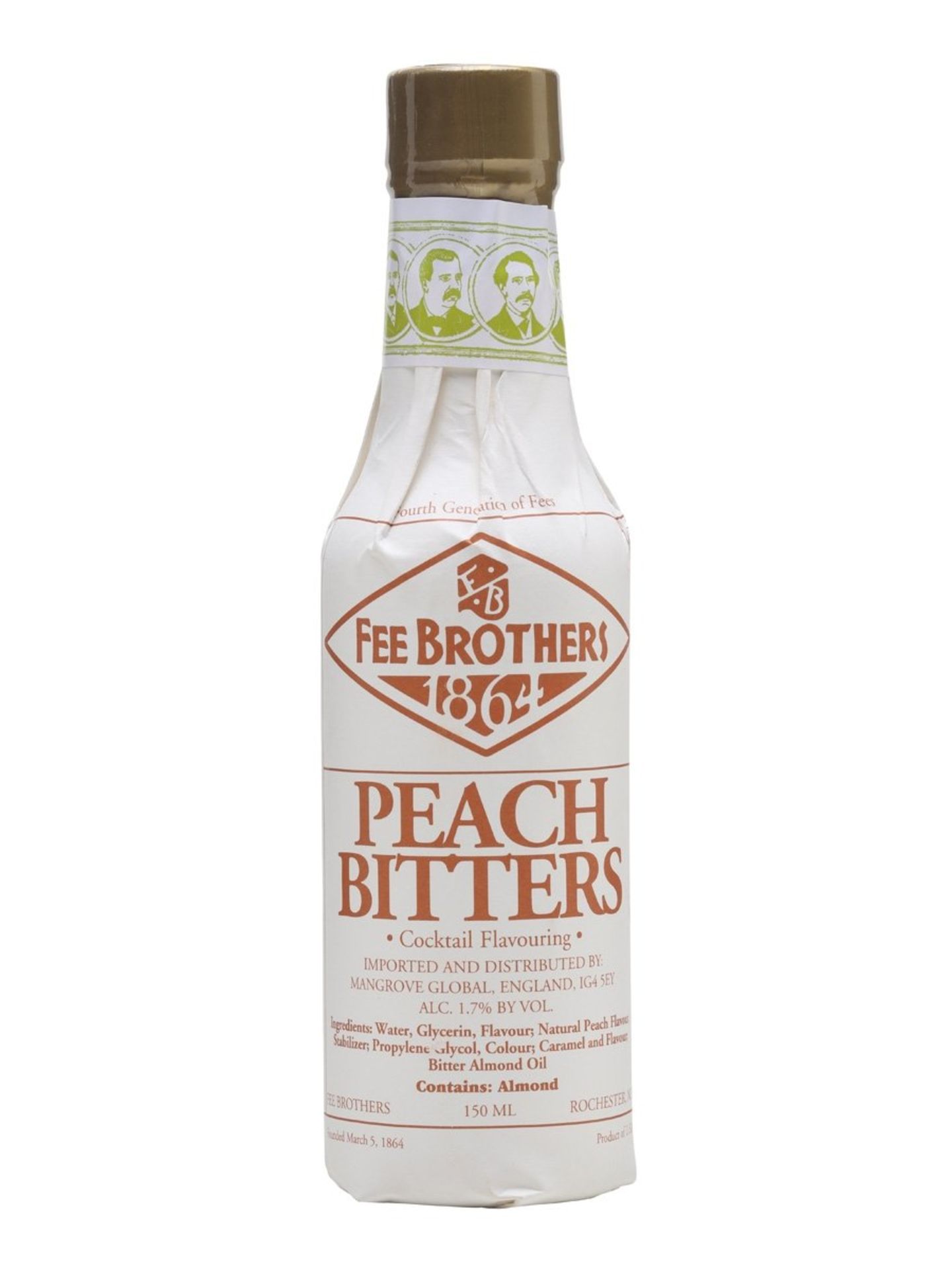 Fee Brothers 1864 Peach Bitters New York, USA 150ml ( Bid Is For 1x Bottle Option To Purchase More)