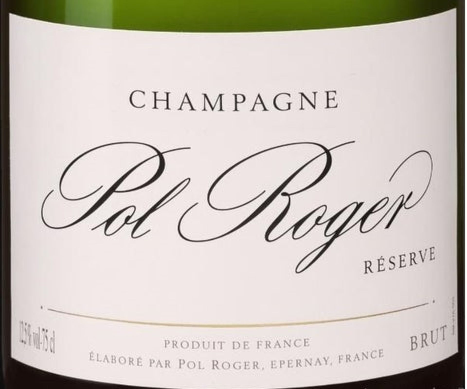 Pol Roger Champagne Brut NV, Champagne 750ml ( Bid Is 1x Bottle )