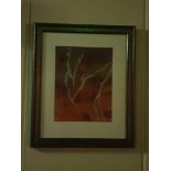 Bronzed Frame Wall Art Red Poppys 50x 60cm ( Loc Mount Vernon Room)