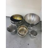 9x Various Champagne Buckets As Found